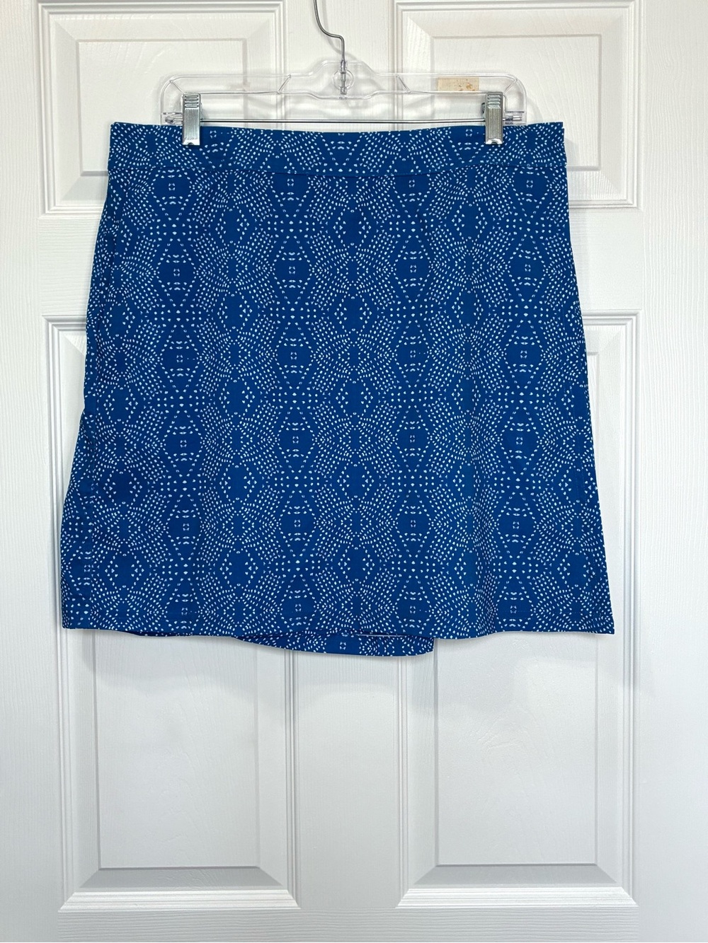 Rip Skirt Hawaii Wrap Skirt Womens XL Blue Boho Denim Print Length 2 Resort Swim